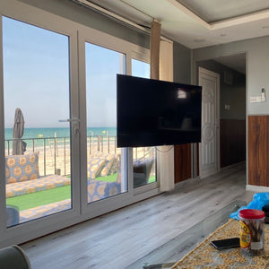 Enjoy a luxurious and private caravan stay by the sea with Al Sultan Caravan — the ideal setting for a group getaway or peaceful beach escape.